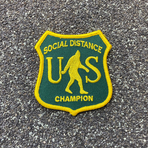 Social Distance Champion - Bigfoot USFS Patch - New Stock
