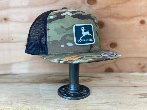 John Deere Patch Vintage + Yupoong Green Multicamo -SOLD-