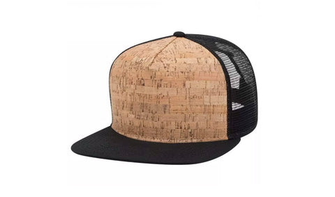 OTTO - 5 Panel Mid Profile - Cork & Mesh Snapback - 4 Colorways