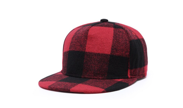 Plaid Wool Blend - Structured Snapback - 2 Styles