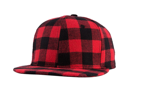 Plaid Wool Blend - Structured Snapback - 2 Styles